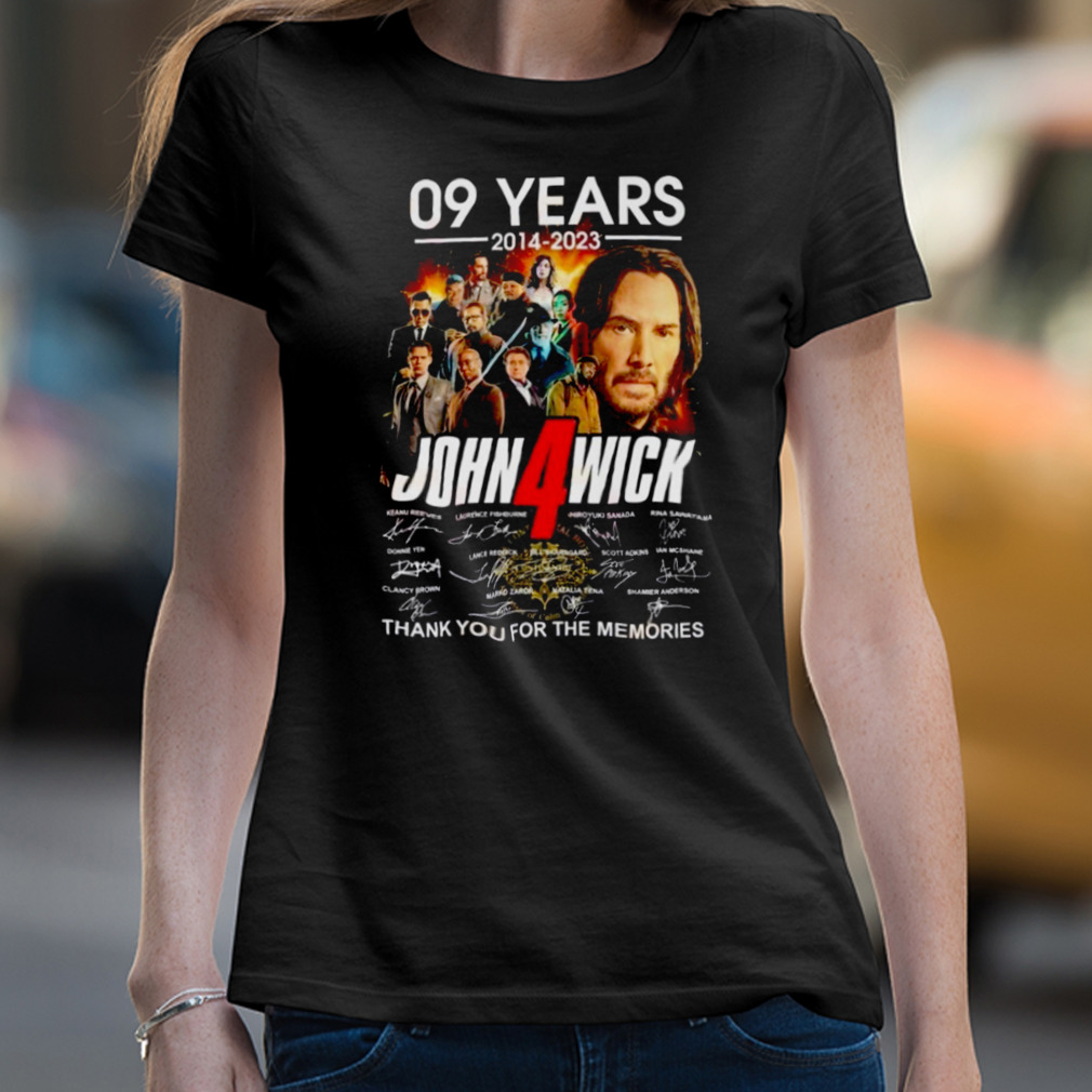 09 Years John Wick Chapter 4 2014 – 2023 Thank You For The Memories T-Shirt