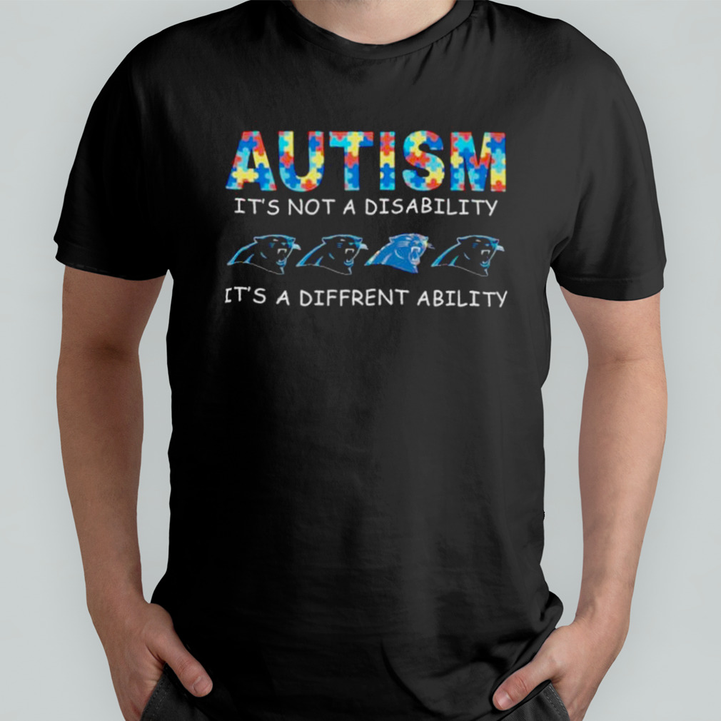 Carolina Panthers Autism It’s Not A Disability It’s A Different Ability shirt