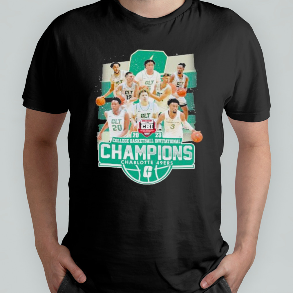 Charlotte 49ers 2023 College Basketball invitational champions shirt