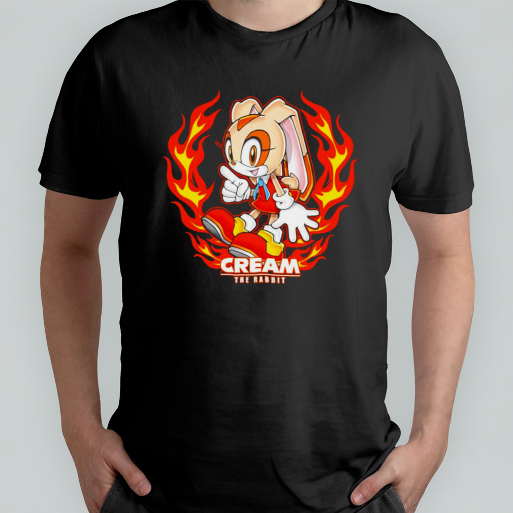 Cream the Rabbit Orange flame shirt