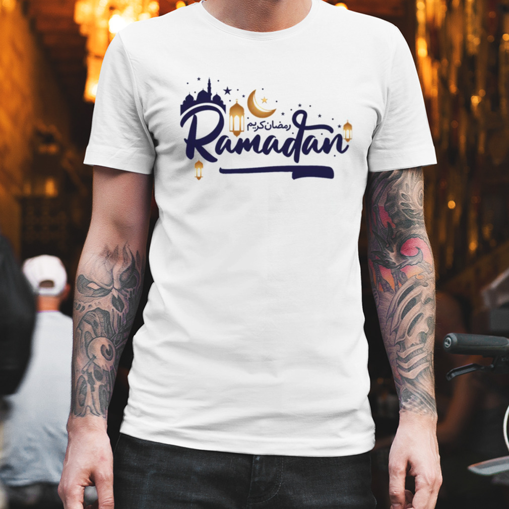 Ramadan Kareem Gold And Navy shirt