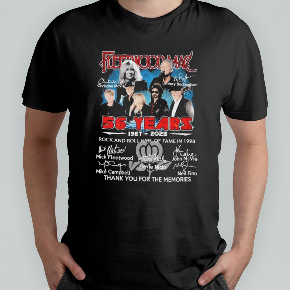 56 Years 1967-2023 Fieftwoodmac Rock And Roll Hall Of Fame In 1998 Signature Shirt