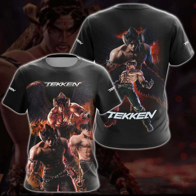 Tekken Jin Kazama Video Game 3D All Over Print T-shirt