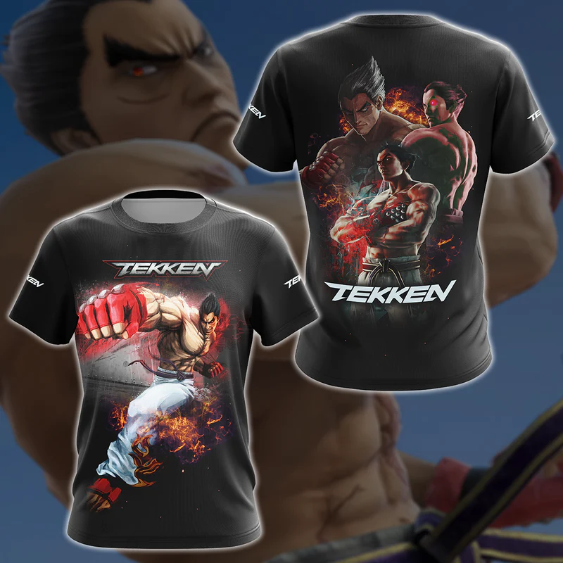 Tekken Kazuya Mishima Video Game 3D All Over Print T-shirt
