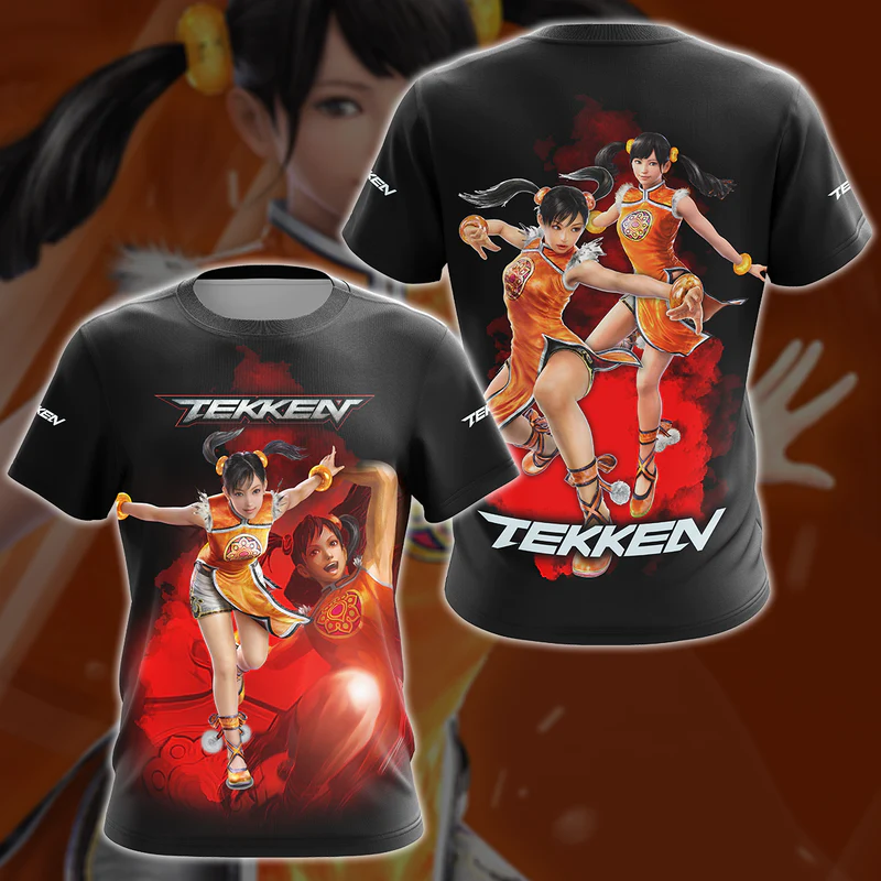 Tekken Ling Xiaoyu Video Game 3D All Over Print T-shirt