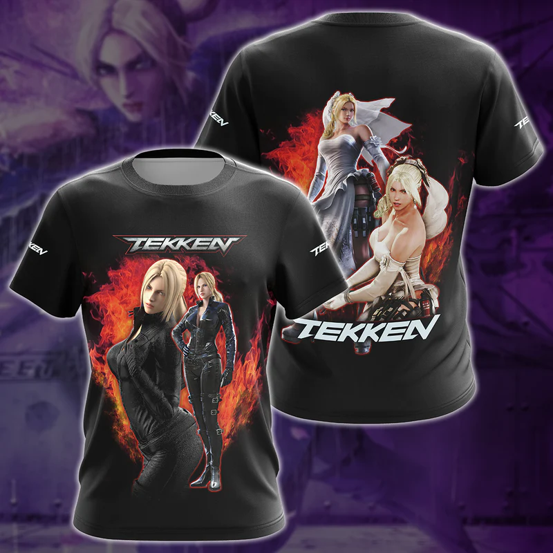 Tekken Nina Williams Video Game 3D All Over Print T-shirt