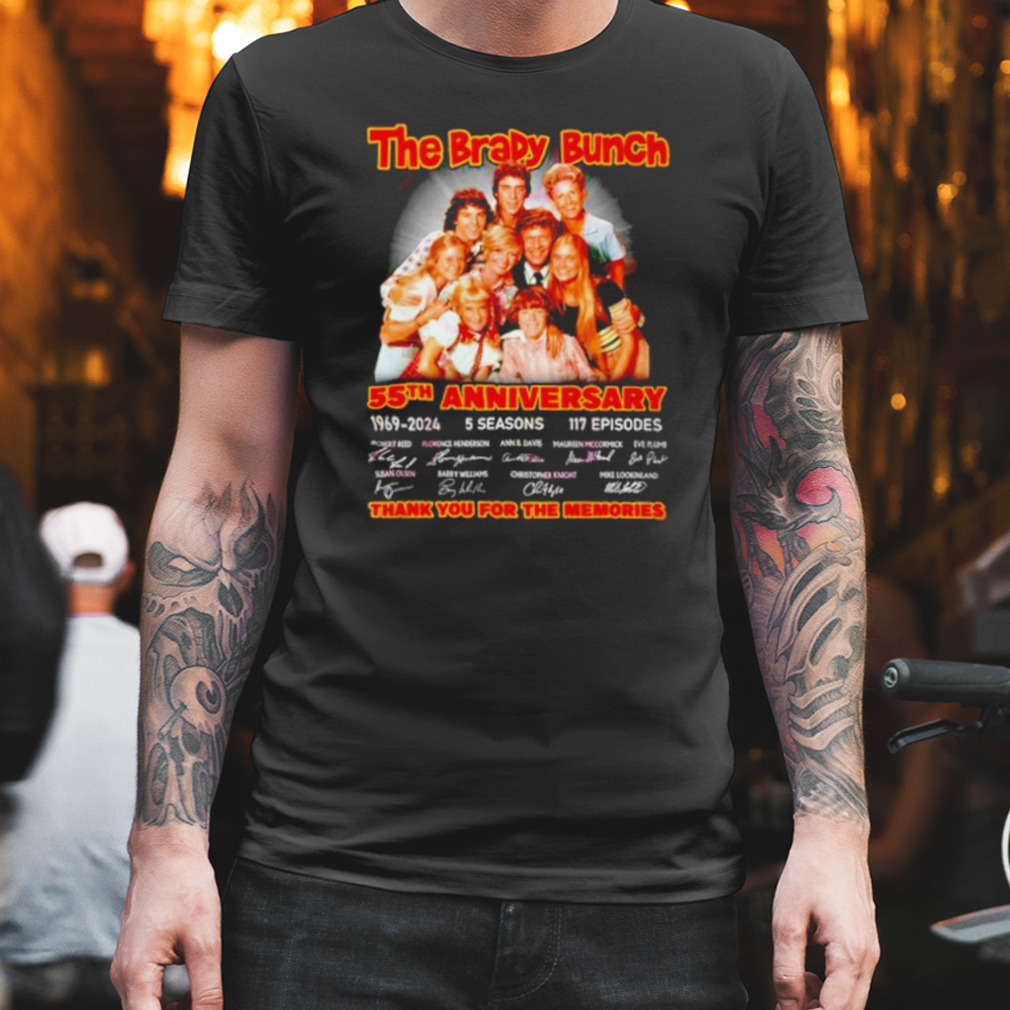 The Brady Bunch 55th Anniversary 1969 2024 thank you for the memories shirt