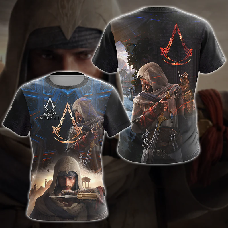 Assassin's Creed Mirage Video Game 3D All Over Print T-shirt
