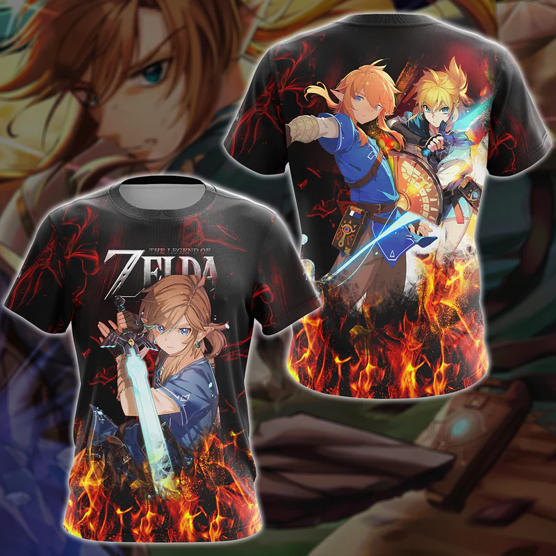 The Legend of Zelda Video Game 3D All Over Print T-shirt
