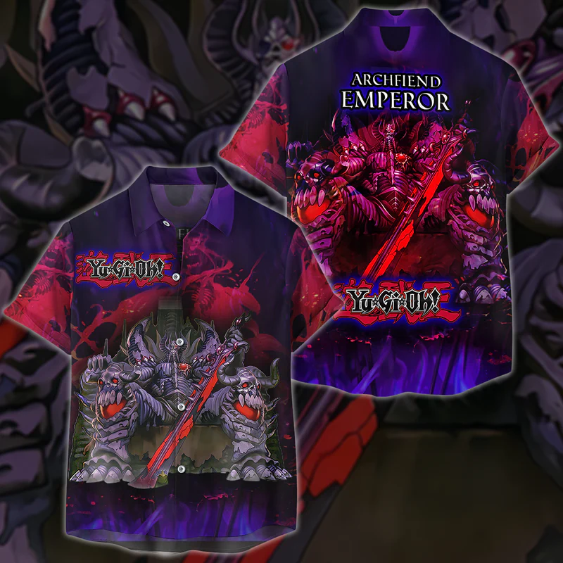 Yu-Gi-Oh! Archfiend Emperor Video Game 3D All Over Print Hawaiian Shirt
