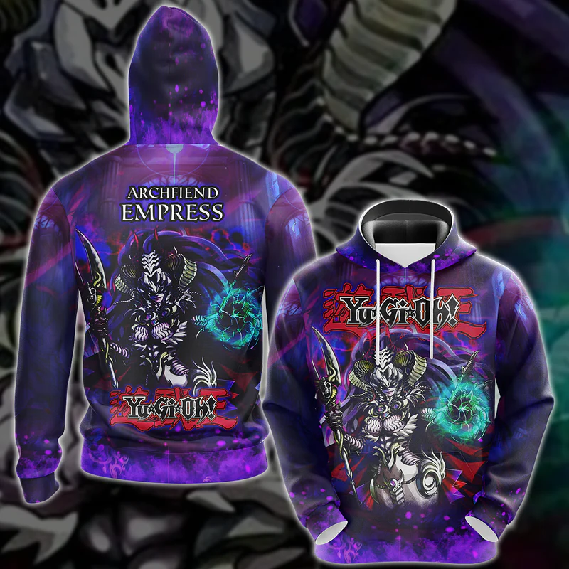 Yu-Gi-Oh! Archfiend Empress Video Game 3D All Over Print Hoodie
