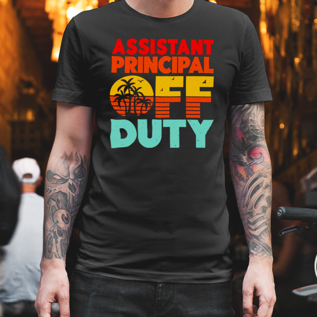 Assistant Principal Off Duty With Palm Tree Shirt