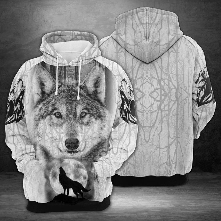 Wolf 3D Printed Hoodie