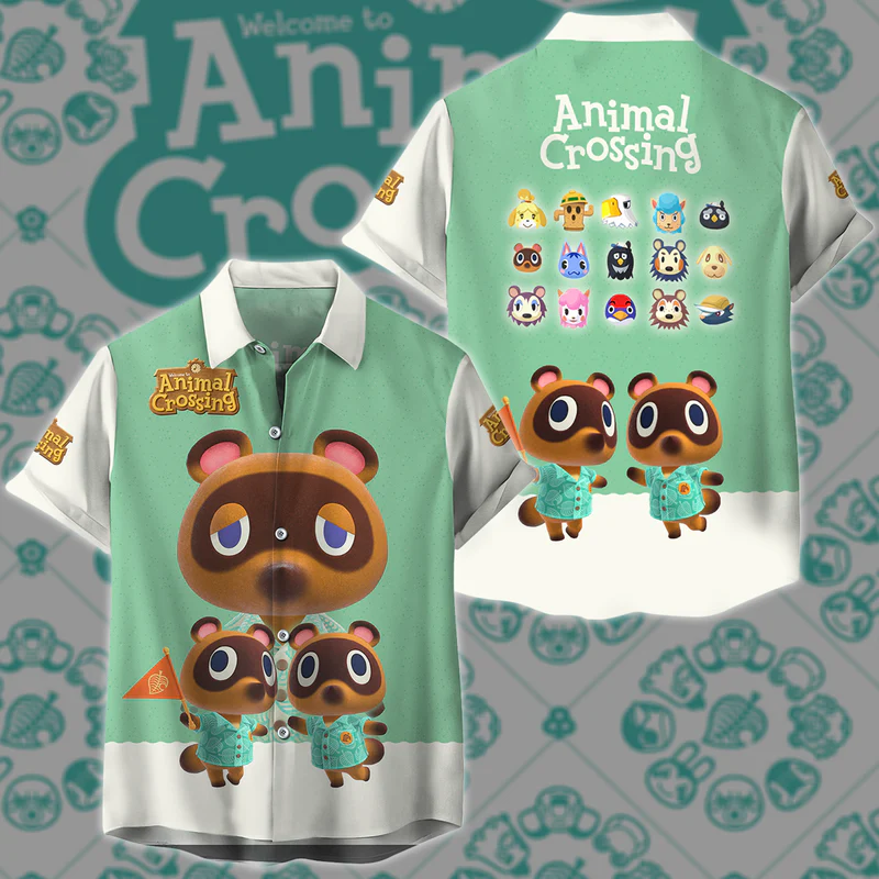 Animal Crossing Video Game 3D All Over Printed Hawaiian Shirt