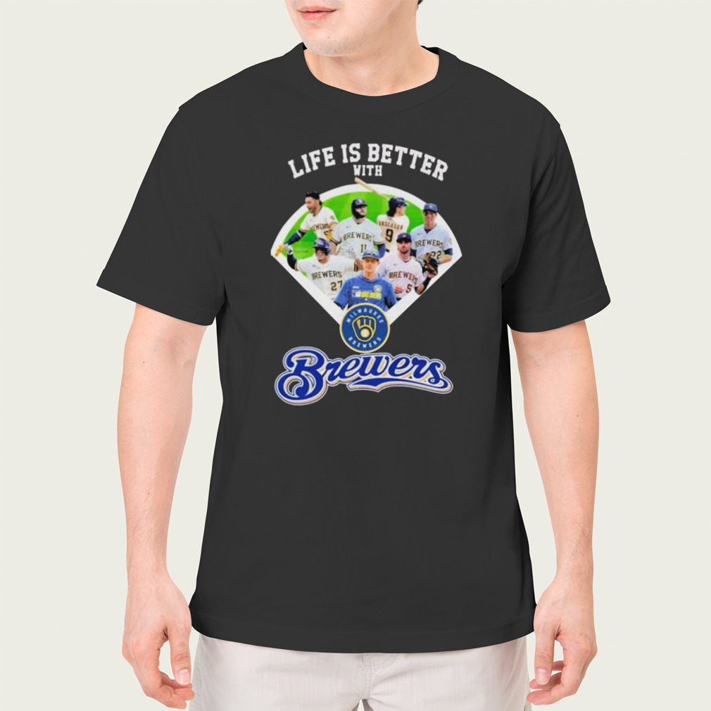 Life is better with Milwaukee Brewers shirt - Guineashirt Premium ™ LLC