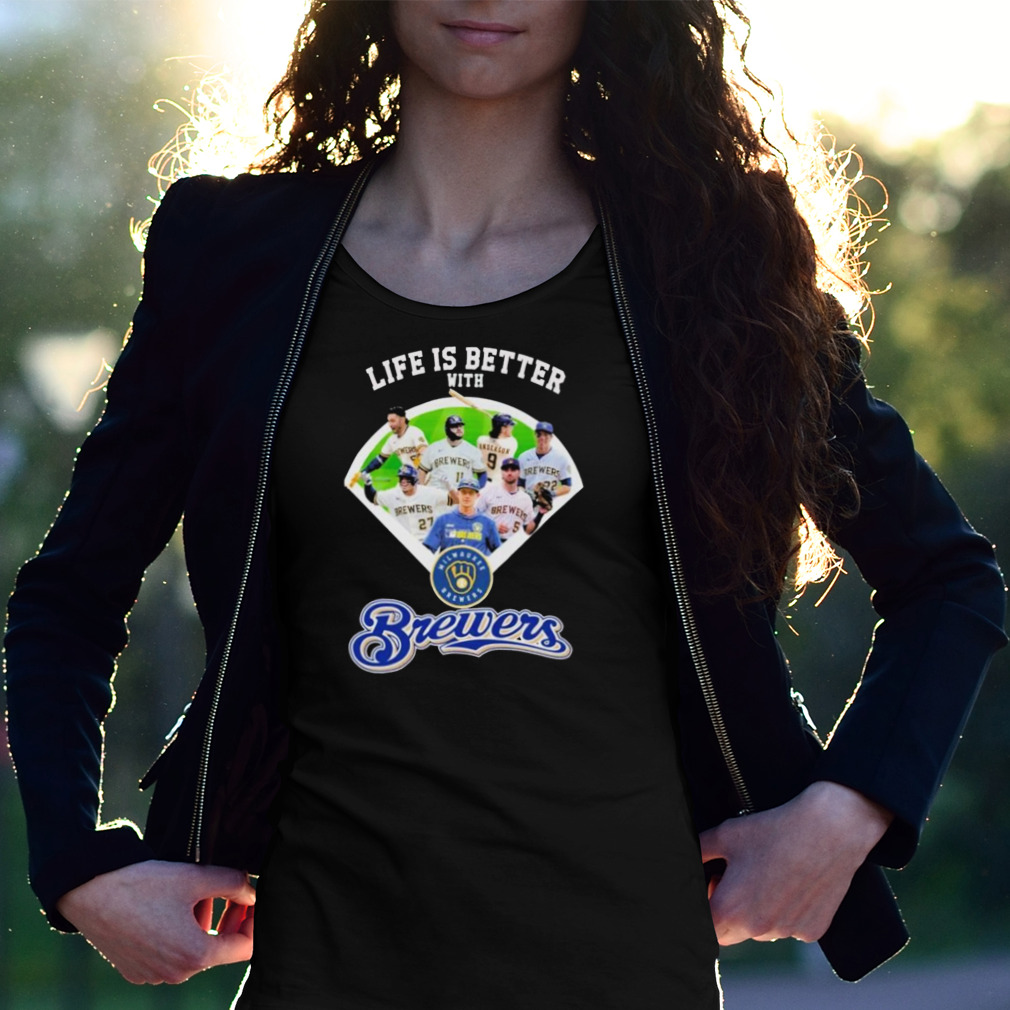 Life is better with Milwaukee Brewers shirt - Guineashirt Premium