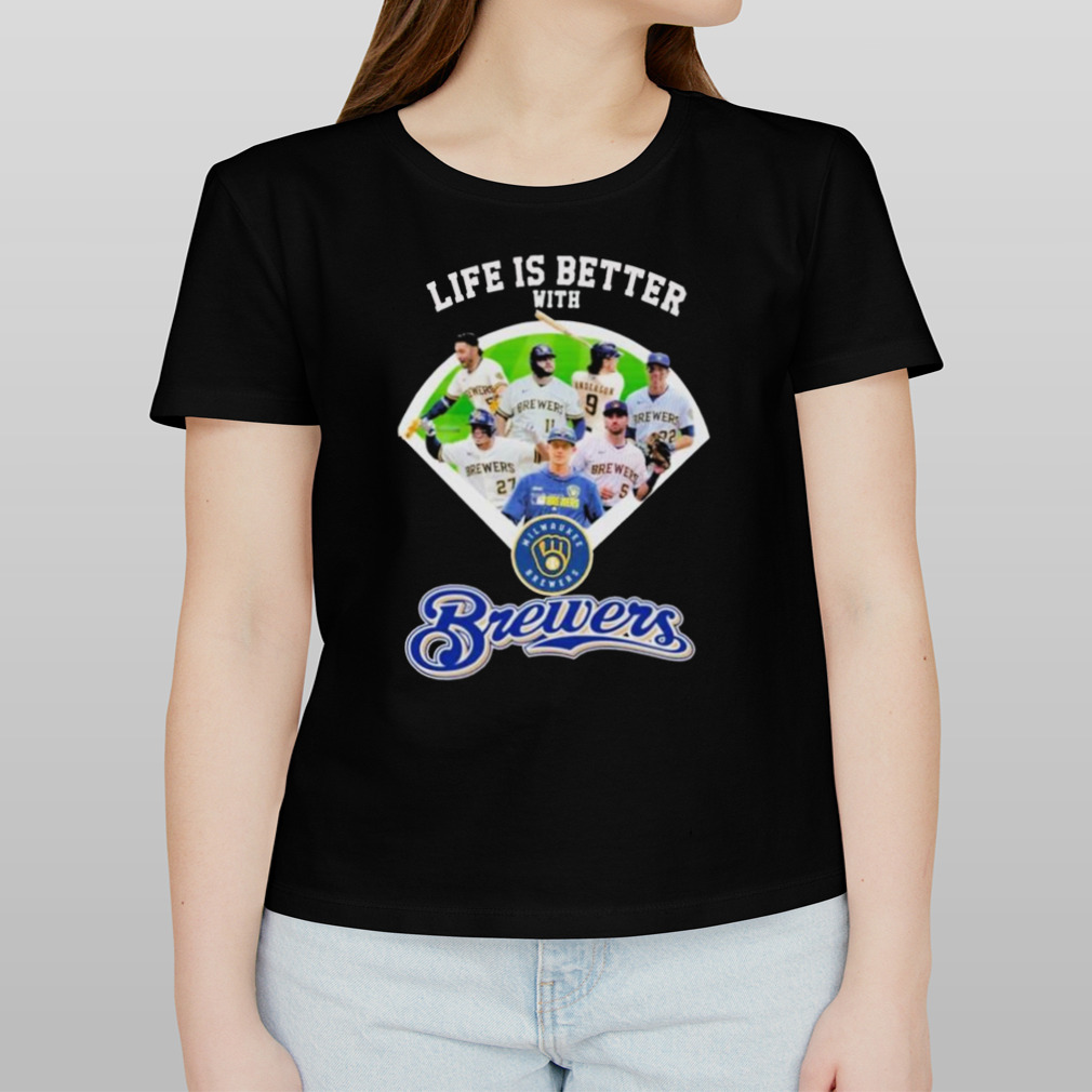 Life is better with Milwaukee Brewers shirt - Guineashirt Premium ™ LLC