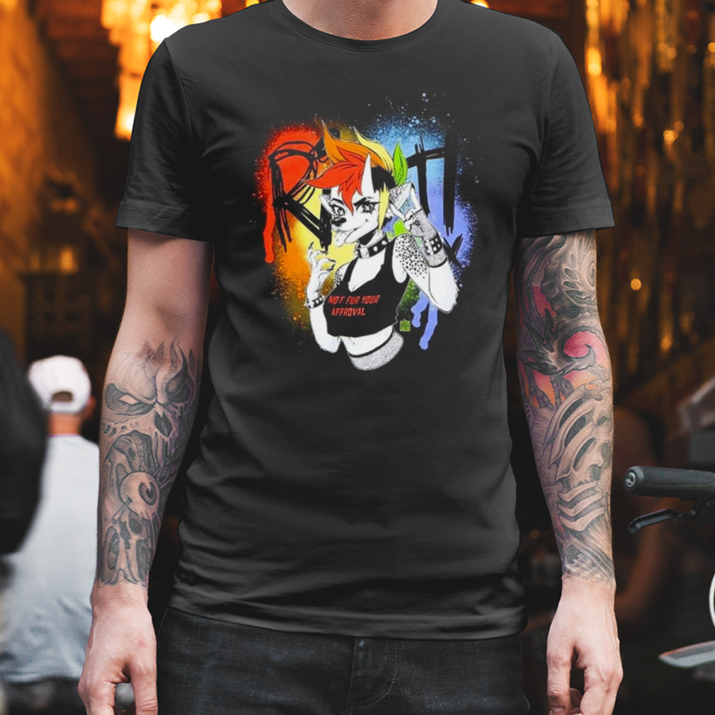 Riot rainbow jackal shirt