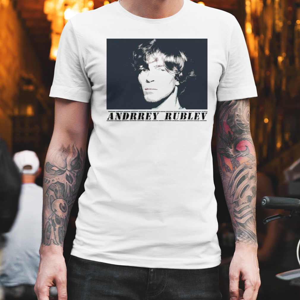 Andrey Rublev Aesthetic Portrait Tennis shirt