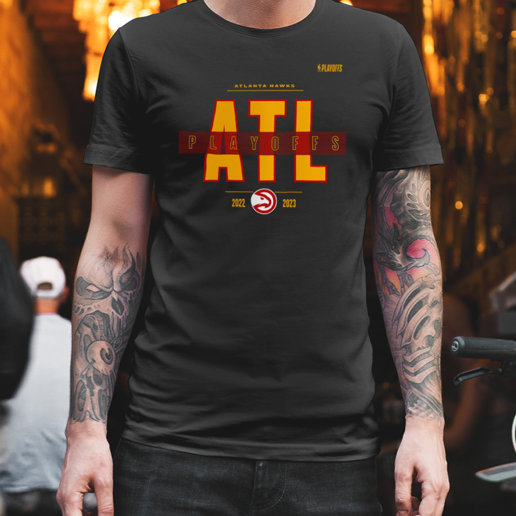 Atlanta Hawks brand 2023 NBA Playoffs Jump Ball T-Shirt