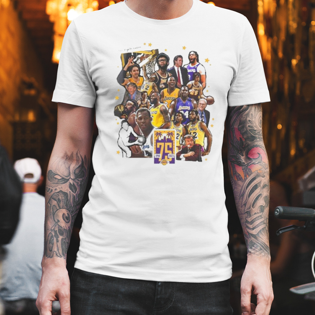 75th 1948-2023 Anniversary Lakers Teams Shirt