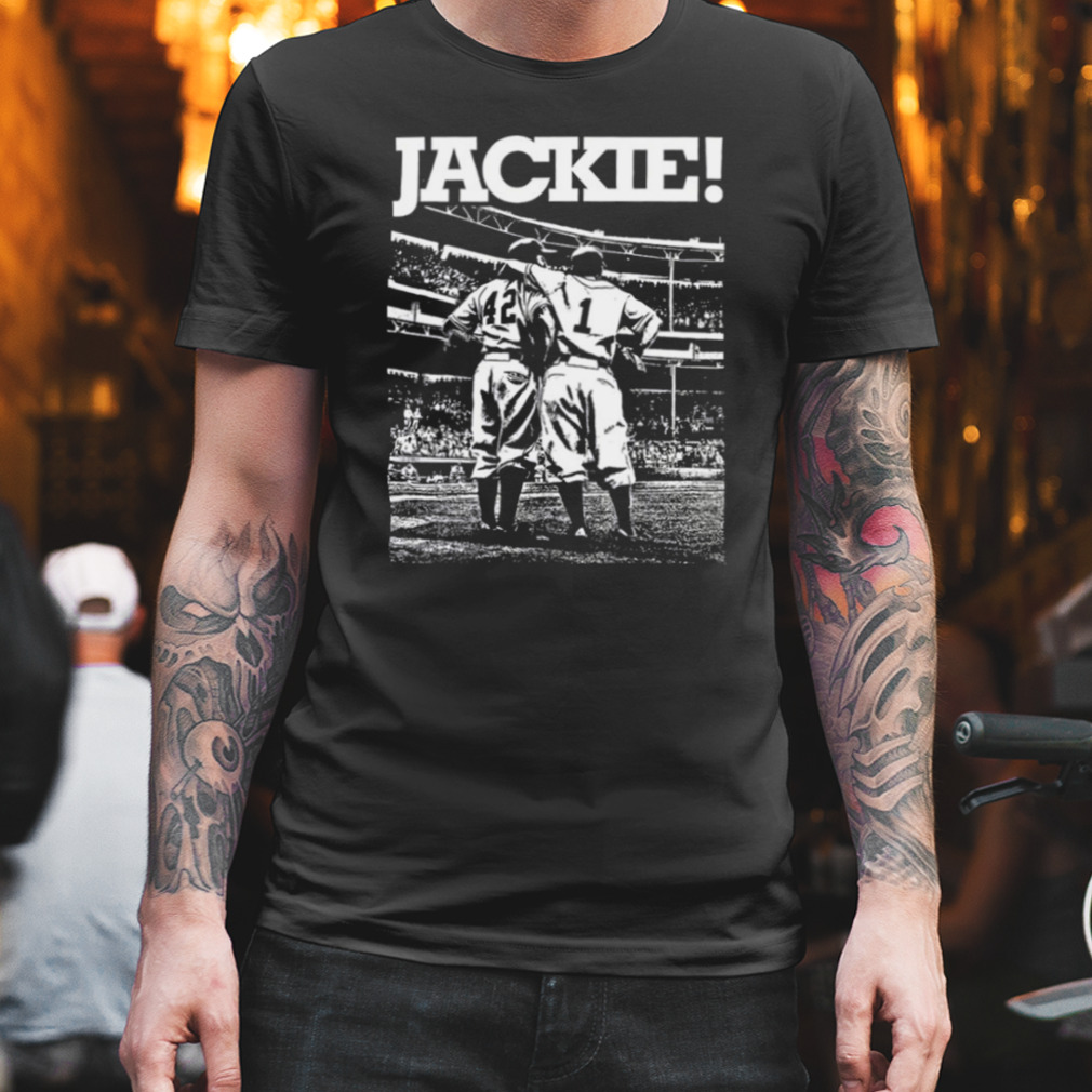 White Art Jackie Robinson Myth Brooklyn shirt