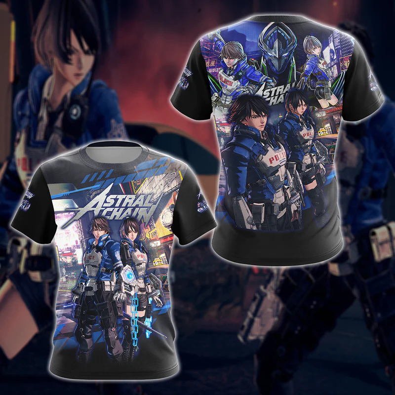 Astral Chain Video Game 3D All Over Printed T-shirt