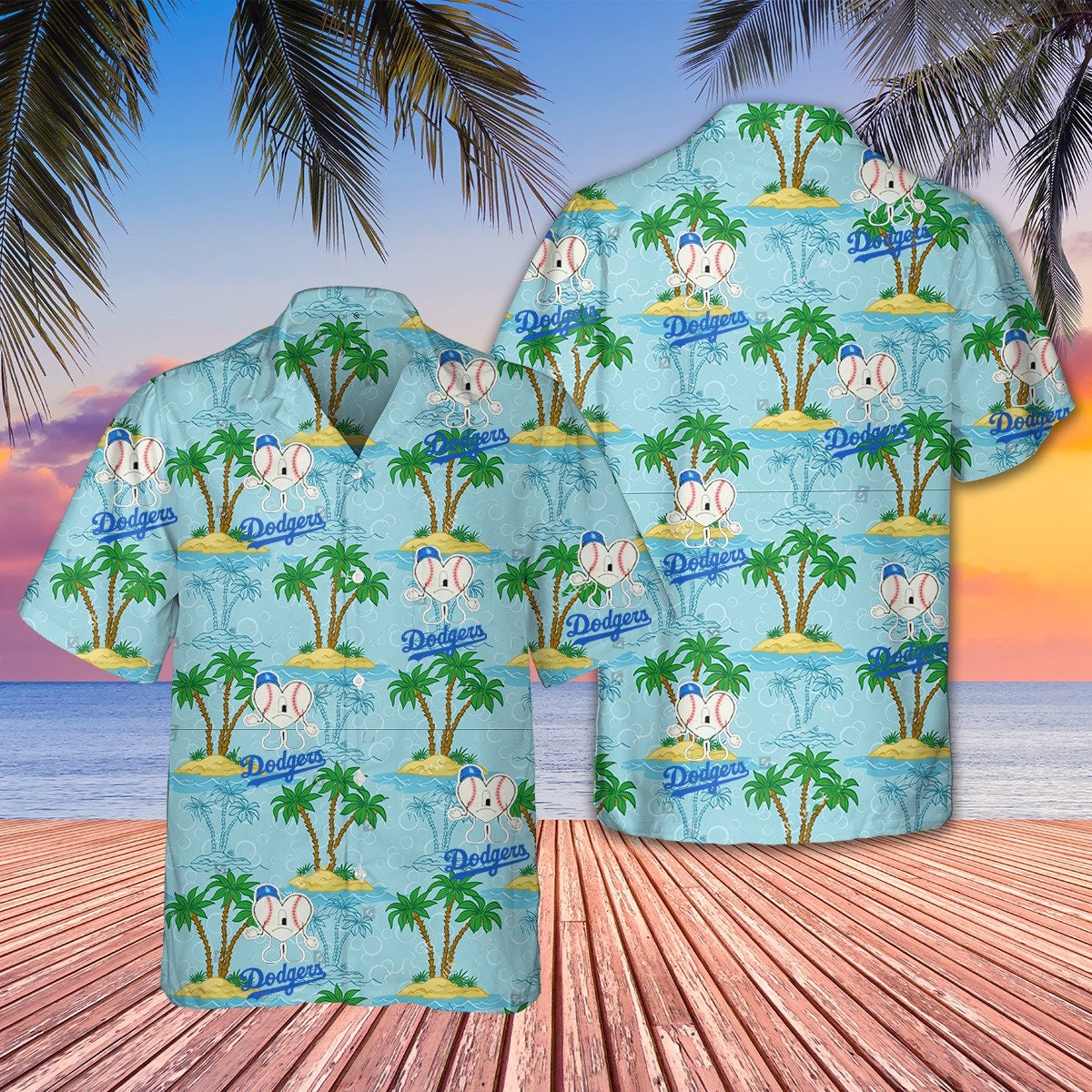 Bad Bunny Dodgers Hawaiian Shirt For Fans