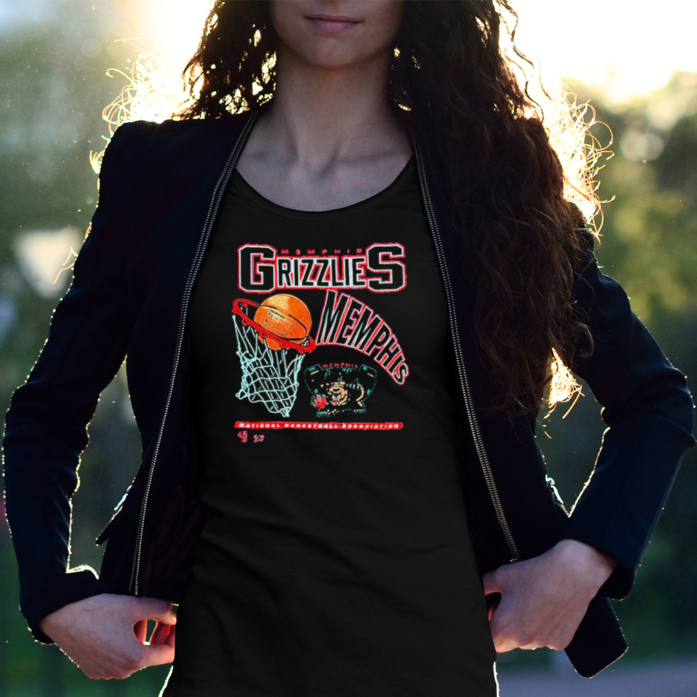 Memphis Grizzlies Vintage Hoop NBA T Shirt - Limotees
