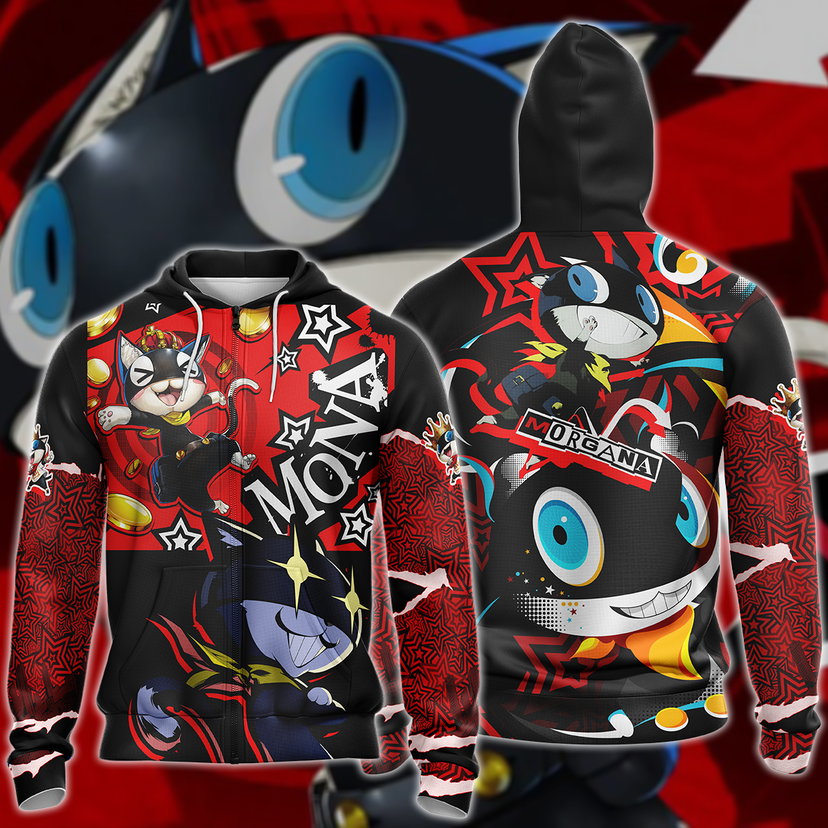 Persona 5 2024 zip up hoodie