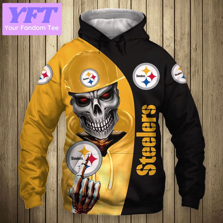 Pittsburgh Steelers Punisher New Skull Full 3D Hoodie All