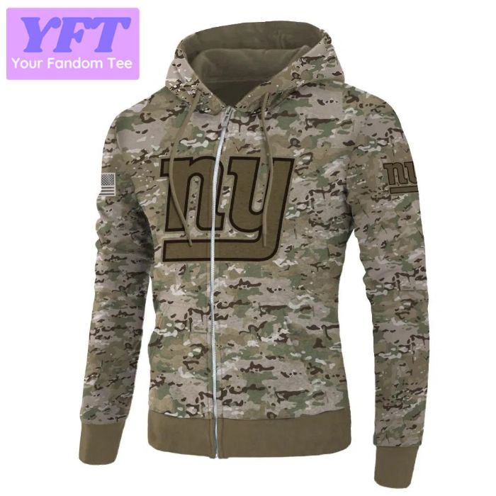 Army Graphic New York Giants 3d Hoodie