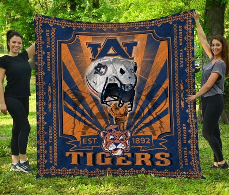 1892 Ncaa Auburn Tigers Collection Collection Quilt Blanket