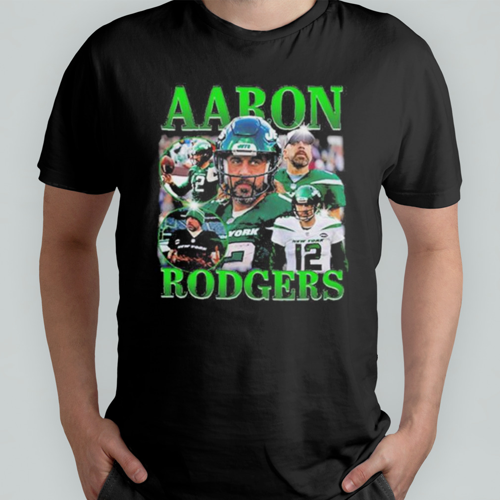 Nfl Aaron Rodgers Classic 90s Graphic Tee New York Jets Shirt