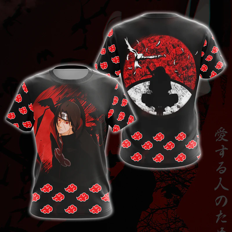 Akatsuki Itachi Naruto All Over Print T-shirt