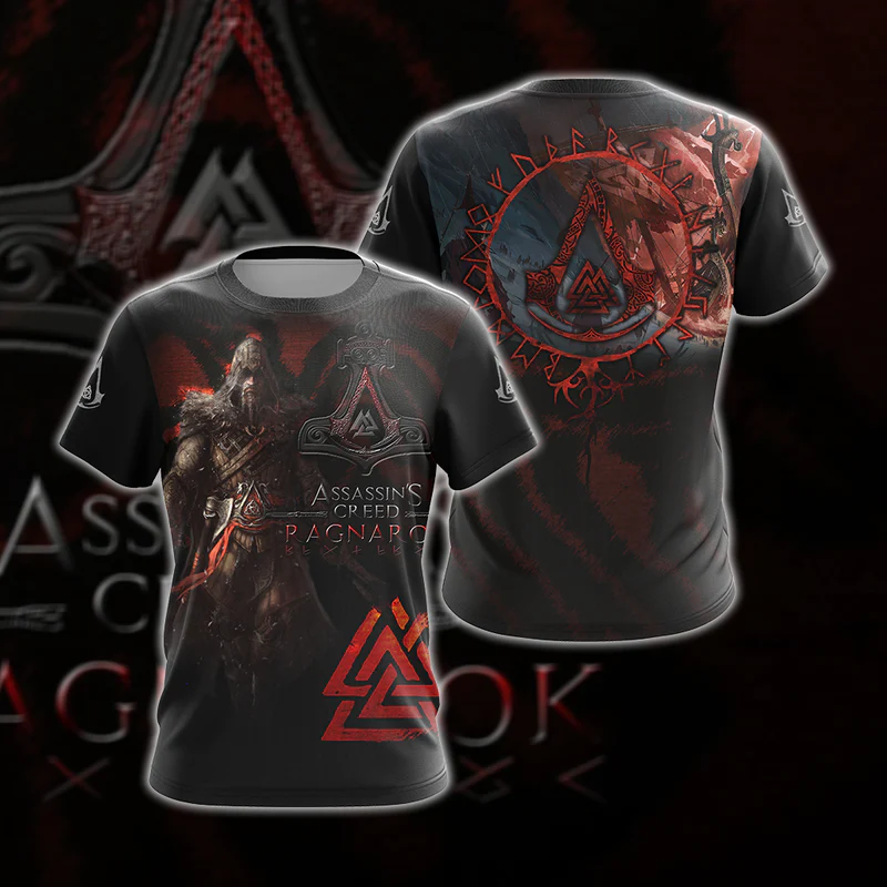 Assassin's Creed Ragnarok Unisex 3D T-shirt