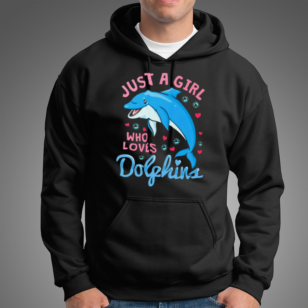 Dolphin Design Just A Girl Who Loves Dolphins Shirt - TeeUni