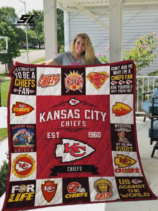 Chiefs Kansas City Chiefs Ver Collection Quilt Blanket