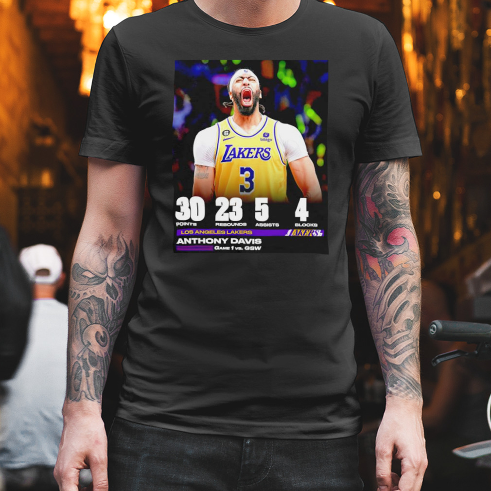 Anthony Davis Was locked in for game 1 shirt