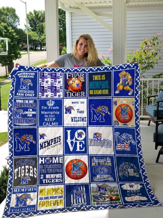 When I'm Not Running Ncaa Memphis Tigers Collection Quilt Blanket