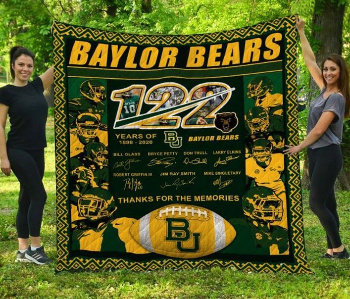 122 Years Of Ncaa Baylor Bears Collected Collection Quilt Blanket