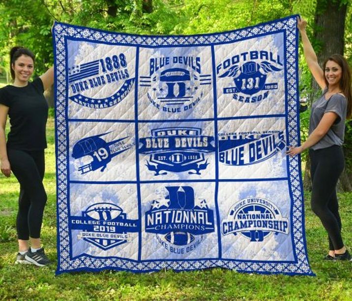 1888 Football Ncaa Depaul Blue Demons Collection Collected Love Quilt Blanket