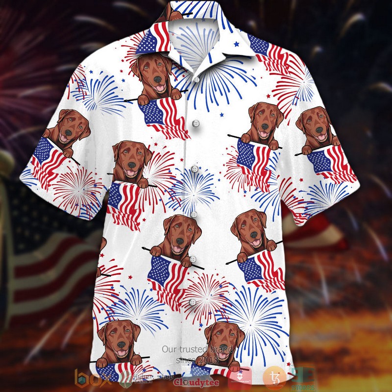 Brown Labrador Retriever Independence Day Is Coming Hawaiian Shirts