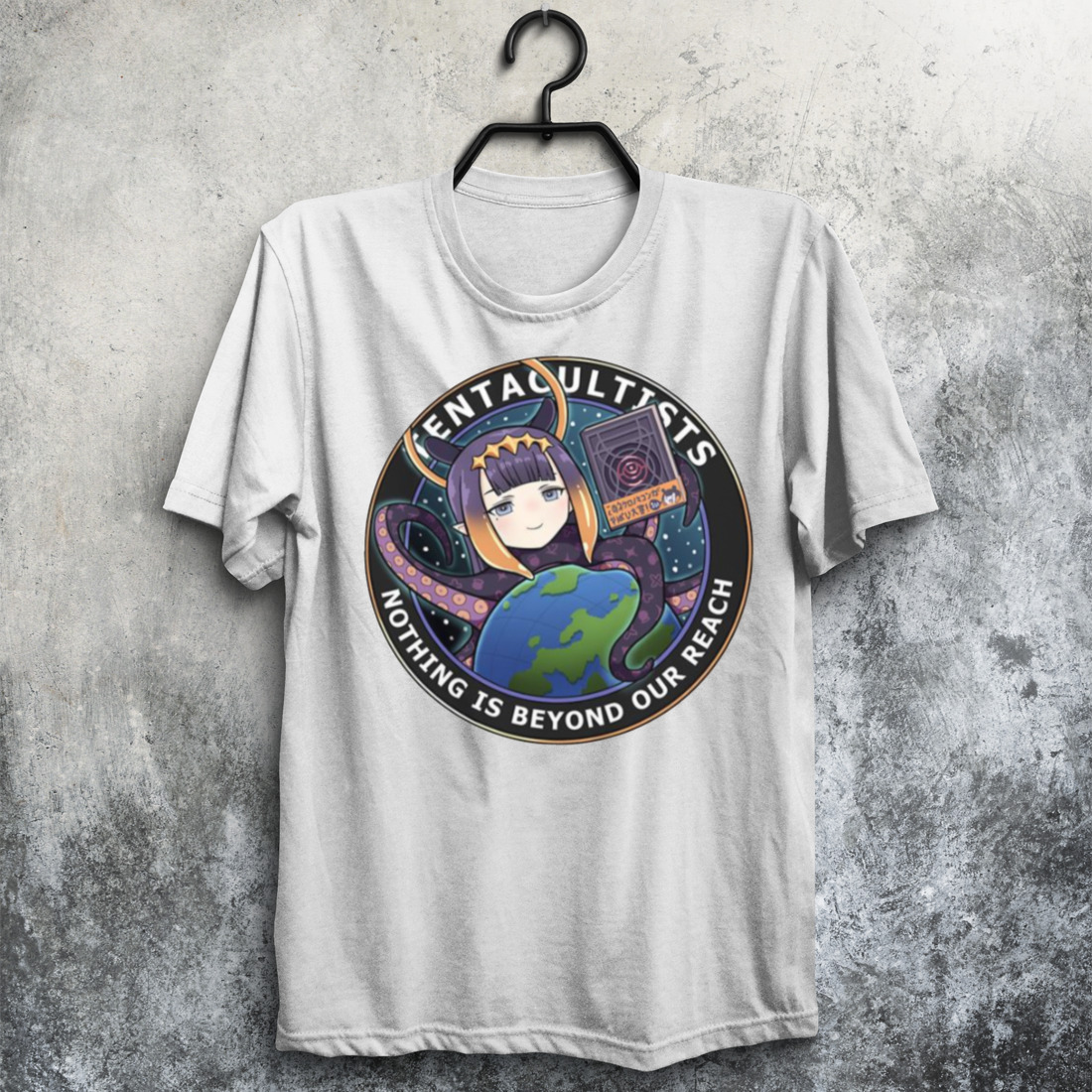 Ninomae Ina’nis Tentacultist Hololive Round Art shirt