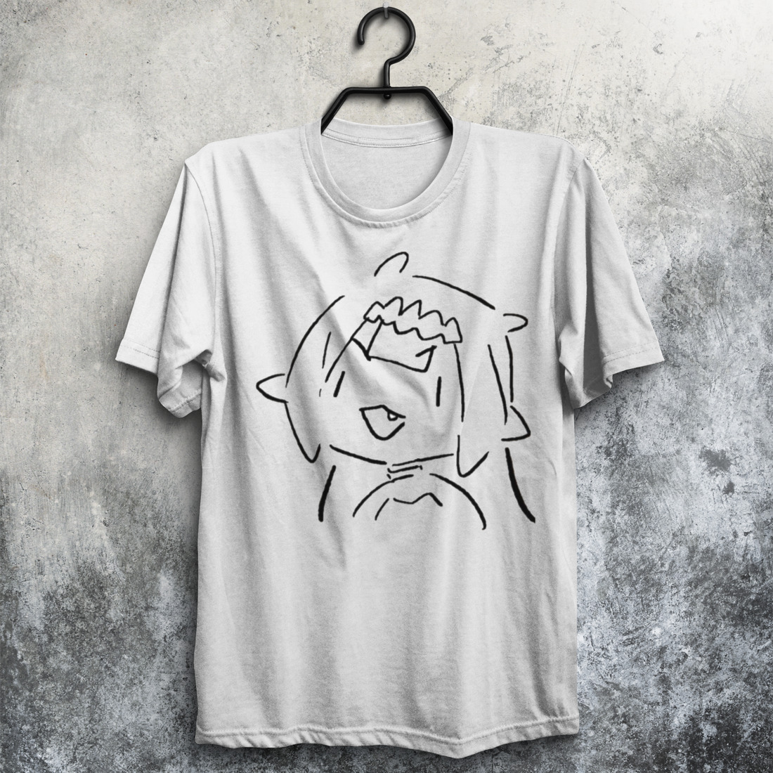 Sily Line Art Ninomae Ina’nis shirt