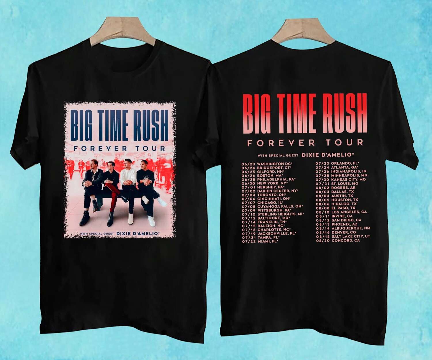 Big Time Rush Forever Tour 2022 T-Shirts