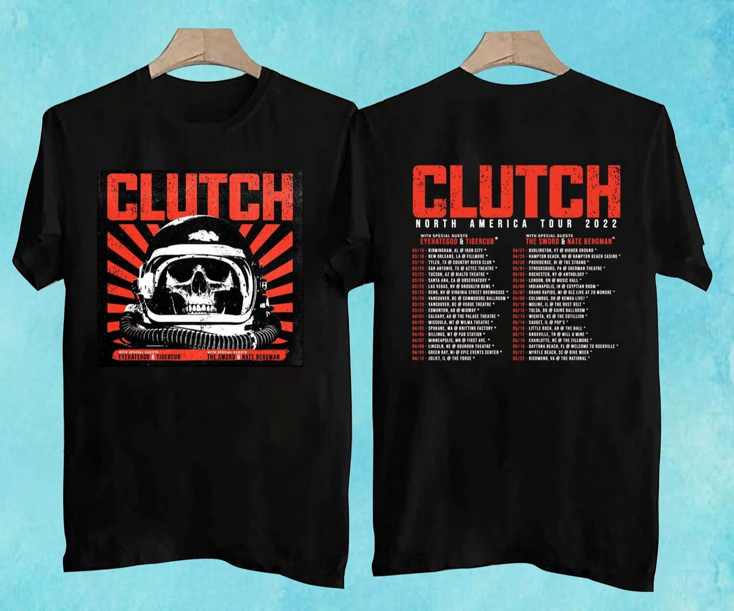 Clutch Spring Tour 2022 T-Shirt North America Tour