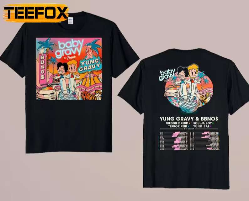 Yung Gravy Baby Gravy The Tour Concert 2022 T-Shirt