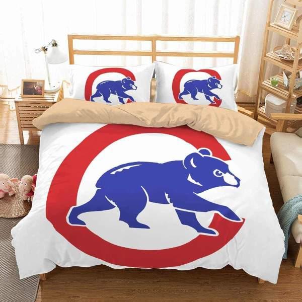 Big Logo Chicago CUBS Baseball Bedding Sets