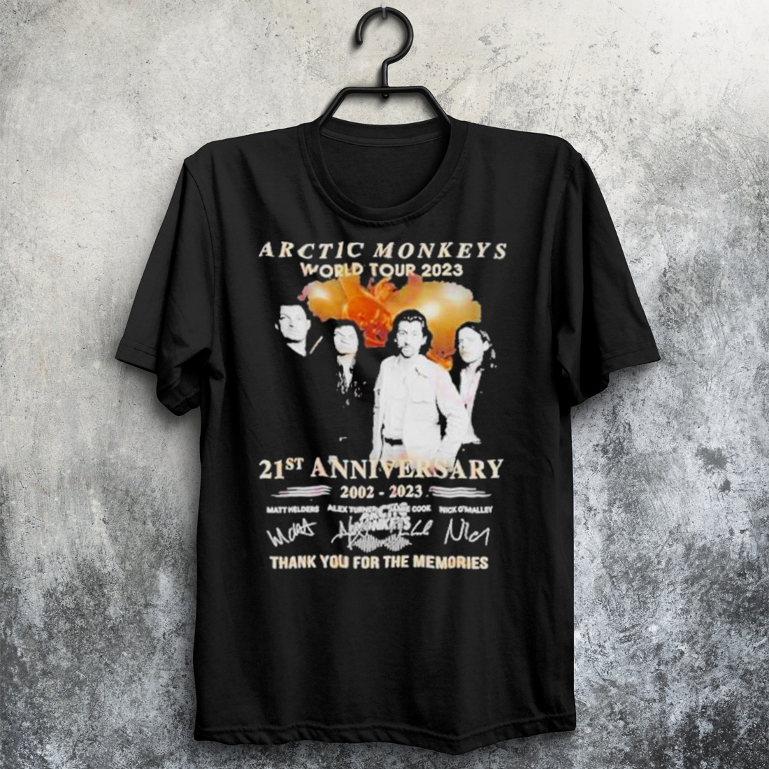 Arctic Monkeys World Tour 2023 21st Anniversary 2002 – 2023 Thank You For The Memories T-Shirt